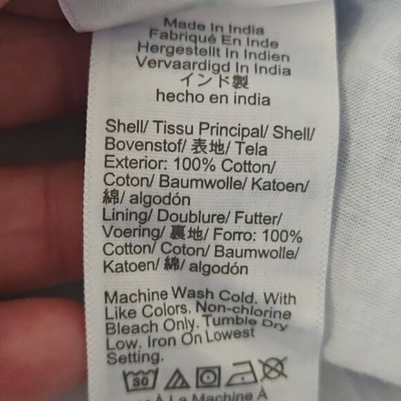 J. Crew Factory Blue and White Check and Gingham Sun Dress NWT - Picture 14 of 15